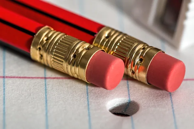 pencil, eraser, notepad, write, paper, mistake, correction, office, school, writing, supplies, page, note, education, notebook, message, drawing, paperwork, communication, back to school, error, amend, emend, eraser, eraser, eraser, eraser, eraser, mistake, mistake, correction, correction. Correcting an error in a published company study
